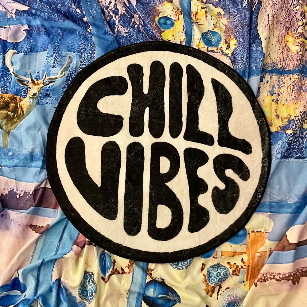 Chill Vibes Rug. Super Cute and Chill! Perfect for Decorating Anywhere  NWT